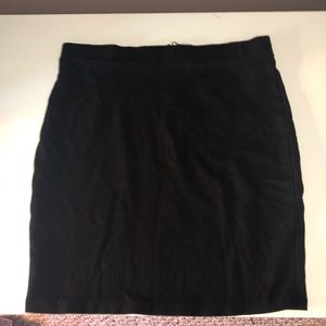 Black Forever 21 Pencil Mini Skirt